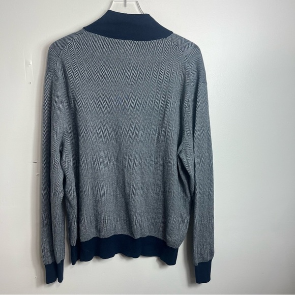 J Crew Cotton zip neck Sweater Men’s size XL 1693 - Picture 3 of 3